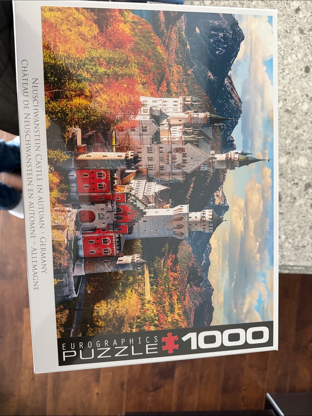 Eurographics 1000-Piece Neuschwanstein Castle Puzzle - Red & White Artwork